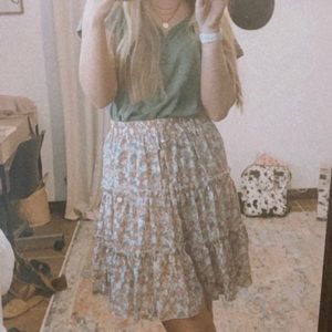 Floral Printed Skirt